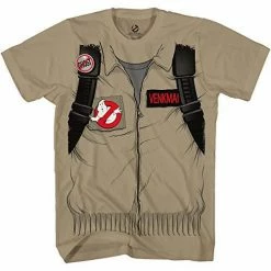 Mad Engine Ghostbuster Adult Short Sleeve Costume T-shirt With Back Print Classic Comedies