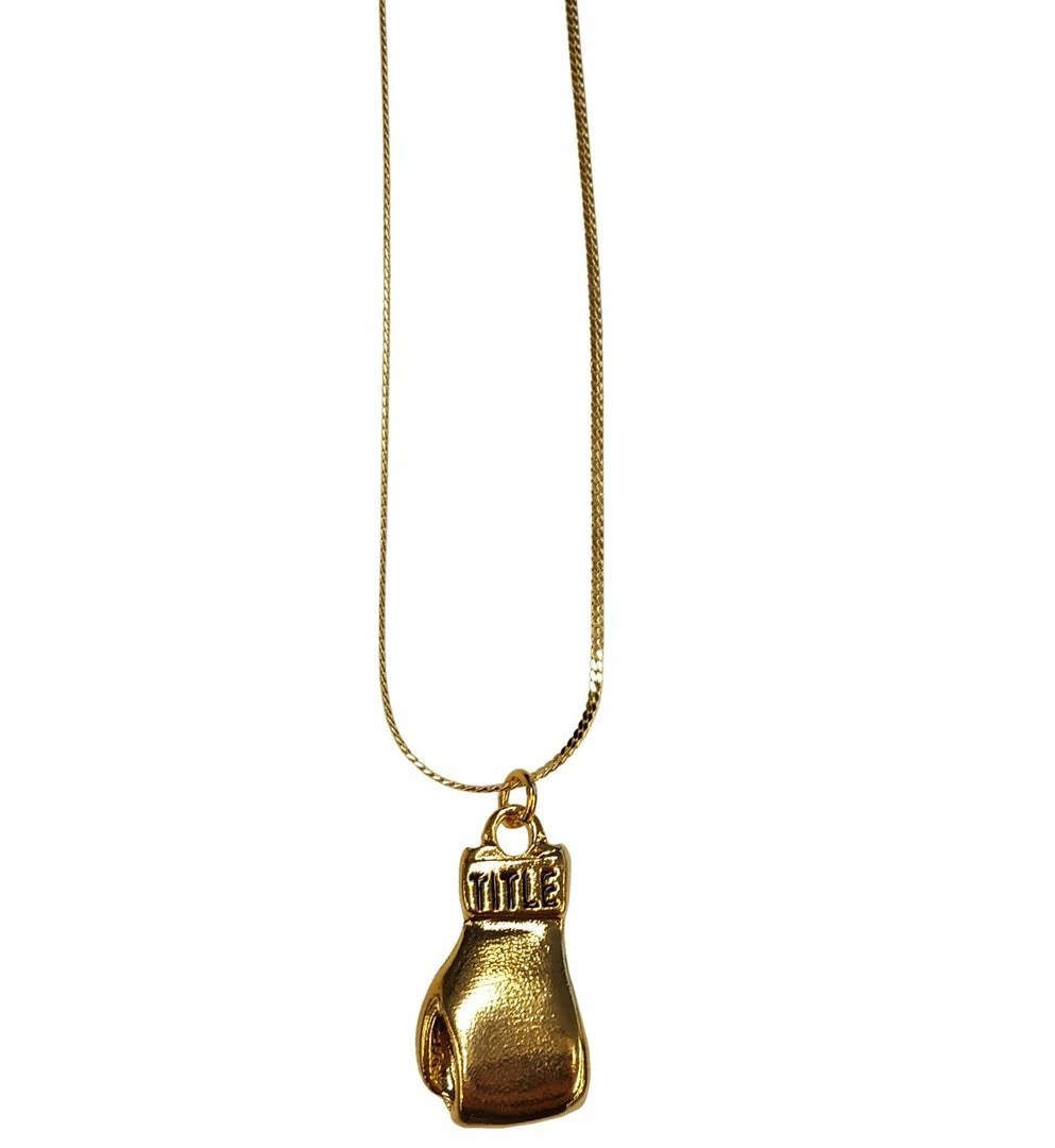 Costume Agent Rocky Golden Glove Pendant 18 Inch Chain Necklace 4 Costume Agent Rocky Golden Glove Pendant 18 Inch Chain Necklace