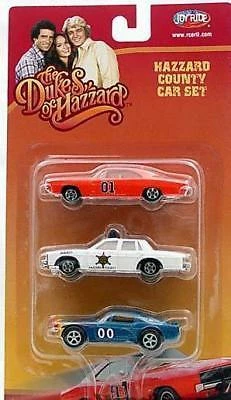 Warner Bros Dukes Of Hazzard 1:64 Scale 3 Car Set