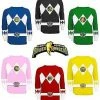 Mighty Fine Shirts / Tops The Power Rangers Long Sleeve Costume T-shirt And Gloves