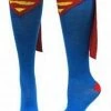 Trevco Superhero Womens Knee High Superman Cape Sock Socks