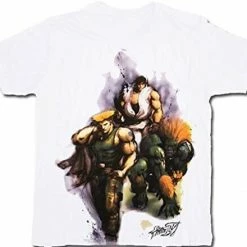 Fifth Sun Street Fighter IV Airbrushed White T-shirt