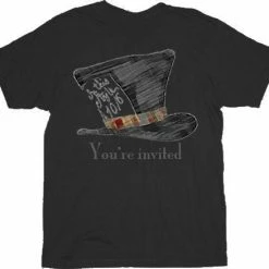 Life Clothing Shirts / Tops Alice In Wonderland Mad Hatter You're Invited T-shirt