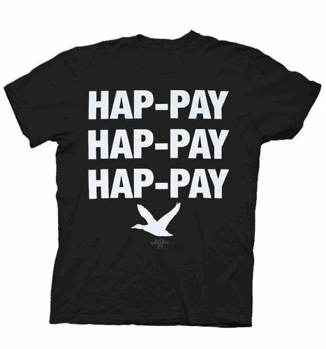 Club Red Shirts / Tops Phil Robertson Hap-pay Hap-pay Hap-pay Duck T-Shirt 3 Club Red Shirts / Tops Phil Robertson Hap-pay Hap-pay Hap-pay Duck T-Shirt