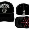 Calhoun Hats SOA Applique Art Stretch Black Fitted Baseball Cap Hat