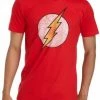 Trevco The Flash Lightning Bolt Faded Logo T-shirt 2 Trevco The Flash Lightning Bolt Faded Logo T-shirt