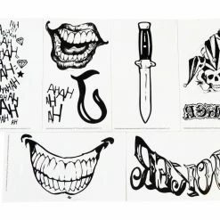 GBG Suicide Squad The Joker Water Transfer Body Tattoos Accessories / Footwear