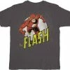 Trevco The Flash Run Charcoal T-shirt 1 Trevco The Flash Run Charcoal T-shirt