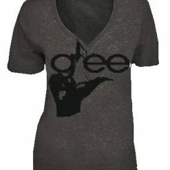 Awake/Jem Glee Hand V-Neck Acid Washed T-shirt