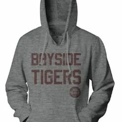 Ripple Junction Bayside Tigers Adult Gray Hoodie Hoodies