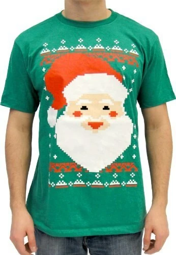 American Classics Shirts / Tops Christmas Big Santa Claus Face 8-Bit T-shirt 3 American Classics Shirts / Tops Christmas Big Santa Claus Face 8-Bit T-shirt