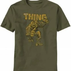 Mad Engine The Thing Rock Monster Military T-Shirt Shirts / Tops