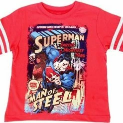 Isaac Morris Shirts / Tops Superman Man Of Steel Comic Book Print T-Shirt