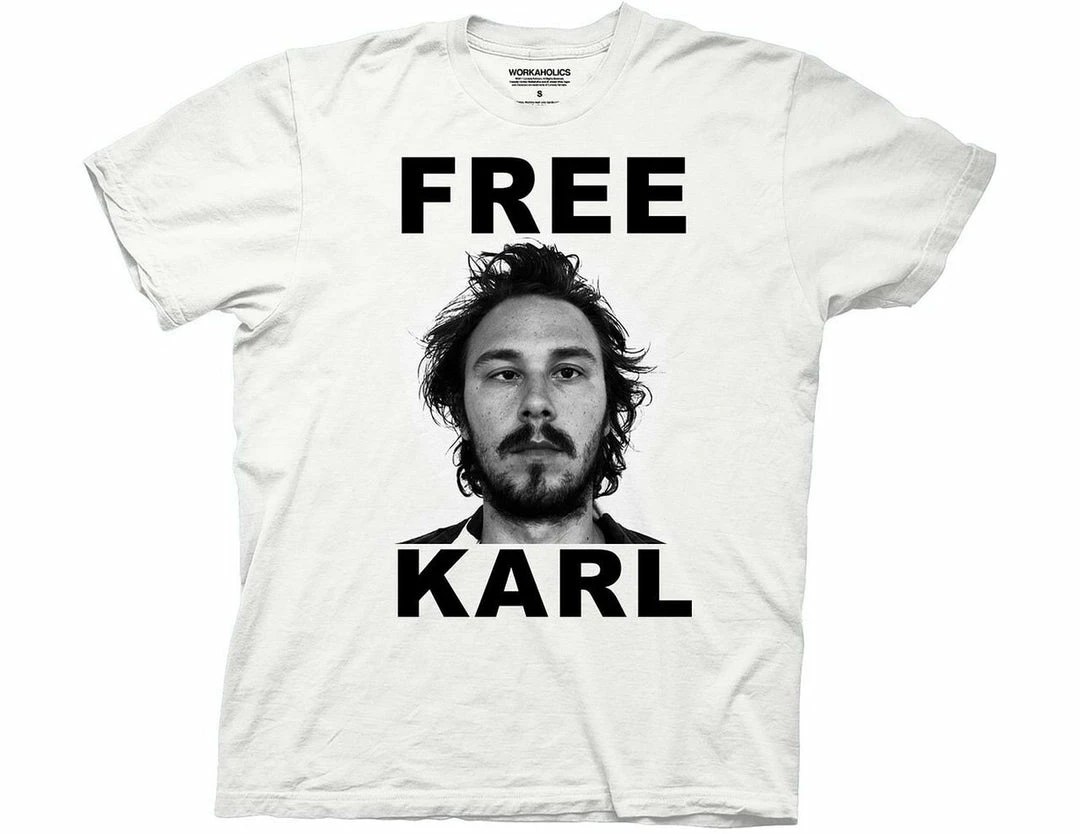 Ripple Junction Men's Shirts Workaholics Free Karl Mug Shot T-shirt 3 Ripple Junction Men's Shirts Workaholics Free Karl Mug Shot T-shirt