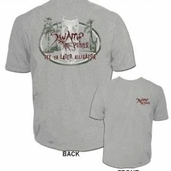 Club Red Swamp People See Ya Later Alligator Heather Gray Mens T-shirt
