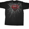 Fifth Sun Superman Super Steel Red Foil Print T-shirt Shirts / Tops