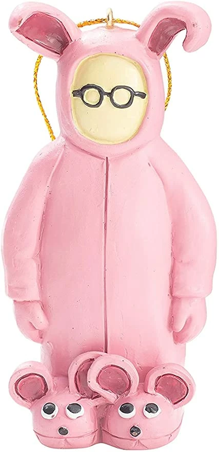 Costume Agent Pink Bunny Christmas Tree Ornament Classic Comedies 3 Costume Agent Pink Bunny Christmas Tree Ornament Classic Comedies