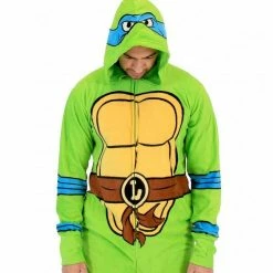 Underboss TMNT Leonardo Green Union Suit Pajamas / Underwear