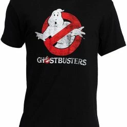 Mad Engine Shirts / Tops Ghostbusters Faded Logo To Go Black T-Shirt 9 Mad Engine Shirts / Tops Ghostbusters Faded Logo To Go Black T-Shirt