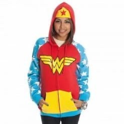 Bioworld Wonder Woman Costume Hoodie Jacket Sweatshirt Hoodies