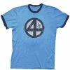 Mighty Fine Shirts / Tops Fantastic Four 4.5 4 1/2 Scott Pilgrim Distressed T-shirt