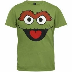 Mighty Fine Youth Shirts Sesame Street Oscar The Grouch Face T-shirt
