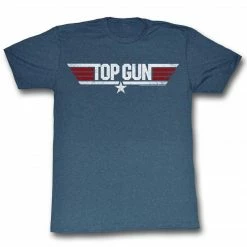 American Classics Top Gun Logo Heather Navy T-Shirt Men's Shirts