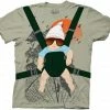 Ripple Junction Alan Baby Bjorn With Graphic Human Tree Dark Khaki T-Shirt