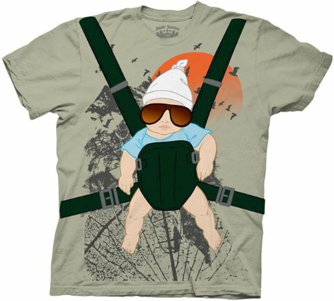 Ripple Junction Alan Baby Bjorn With Graphic Human Tree Dark Khaki T-Shirt 3 Ripple Junction Alan Baby Bjorn With Graphic Human Tree Dark Khaki T-Shirt