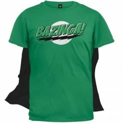 Ripple Junction The Big Bang Theory Bazinga! T-shirt With Attachable Cape Shirts / Tops