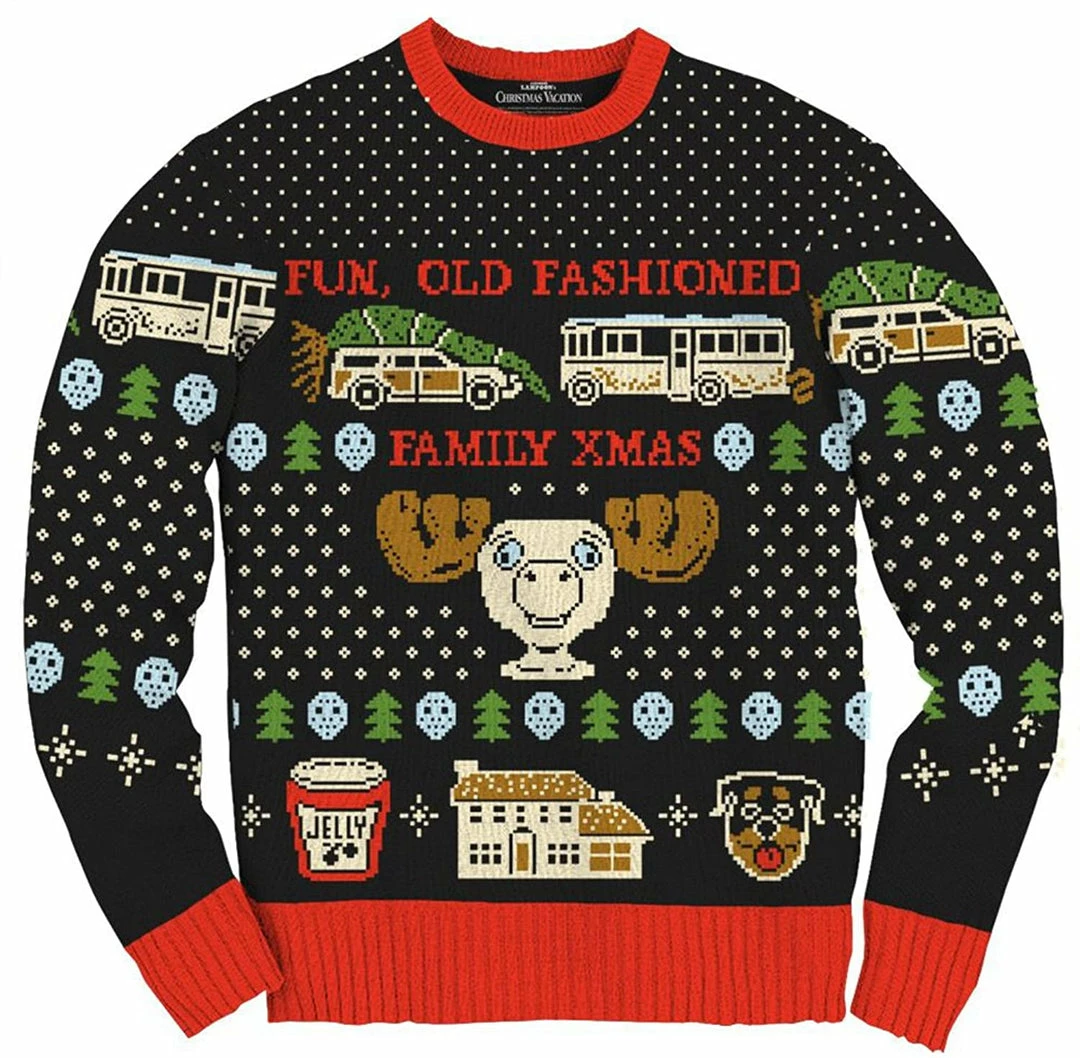 Ripple Junction Christmas Vacation Old Fashioned Xmas Ugly Sweater Sweaters & Sweatshirts 4 Ripple Junction Christmas Vacation Old Fashioned Xmas Ugly Sweater Sweaters & Sweatshirts