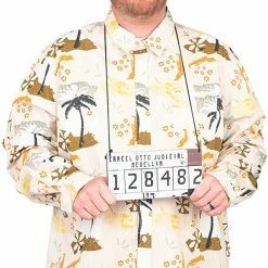 Costume Agent Escobar Shirt And Mugshot Board Halloween Costume NEW ARRIVALS