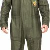 Briefly Stated Top Gun Flight Suit Costume Pajama Union Suit