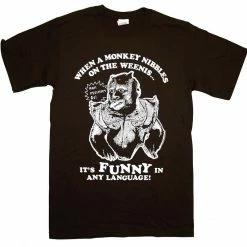 Ripple Junction Shirts / Tops Monkey Nibbles On The Weenis Funny T-shirt