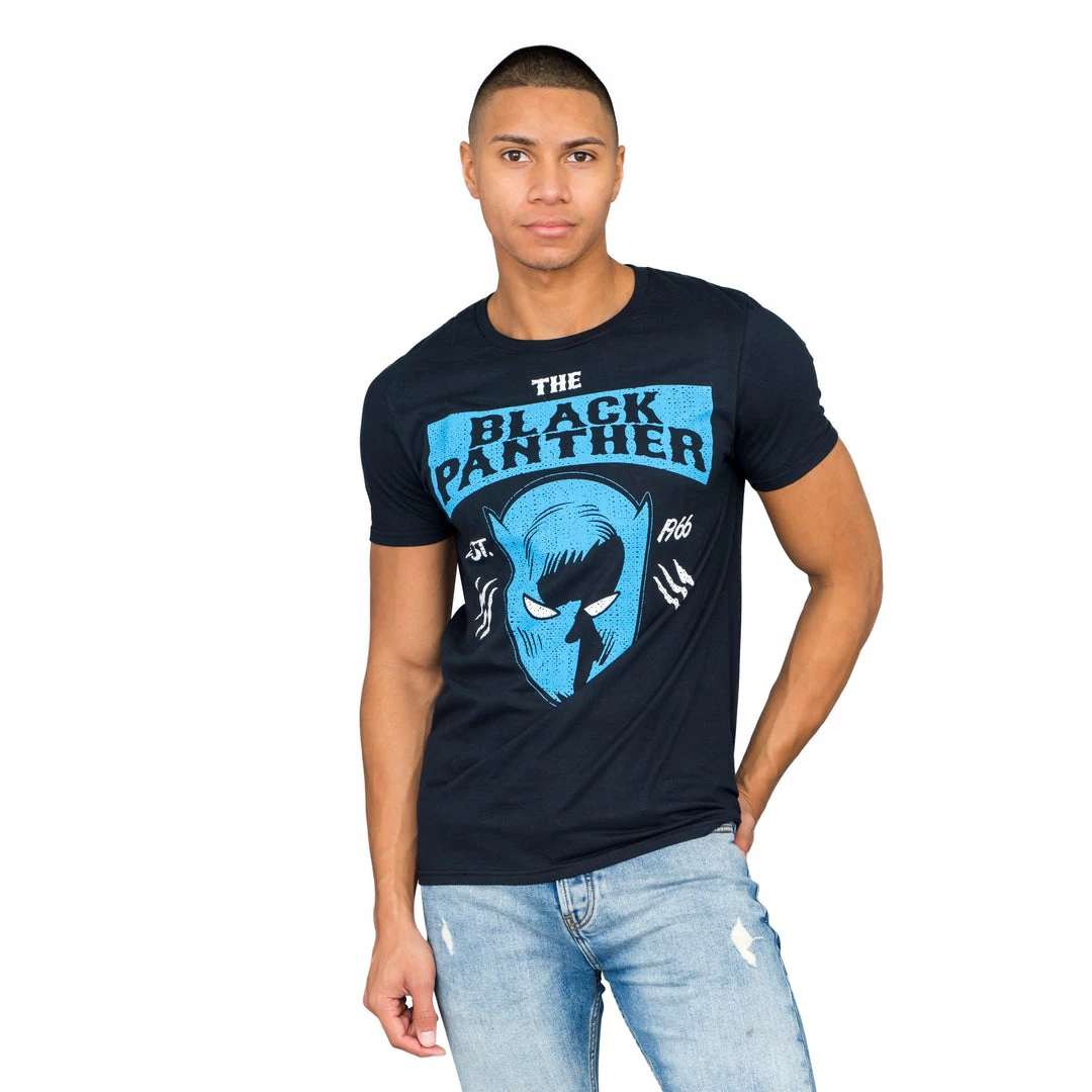 C-Life Group Marvel Comics Black Panther Headshot Est 1966 Black T-shirt Shirts / Tops 4 C-Life Group Marvel Comics Black Panther Headshot Est 1966 Black T-shirt Shirts / Tops