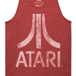 Ripple Junction Atari Distressed Logo Adult Tank Top Tank Tops
