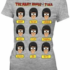 Ripple Junction Bob's Burgers Many Moods Of Tina Belcher T-Shirt Shirts / Tops