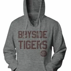 Ripple Junction Bayside Tigers Adult Gray Hoodie Hoodies