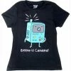 Mighty Fine Beemo Is Camera Juniors Black T-shirt