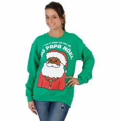 Life Clothing Big Papa Noel Fleece Ugly Christmas Xmas Sweater Sweatshirt Sweaters & Sweatshirts