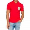 Ripple Junction Bushwood Mens Red Polo Tee Shirts / Tops