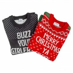 Costume Agent Sweaters & Sweatshirts Buzz Your Girlfriend Woof Ugly Christmas Sweater 8 Costume Agent Sweaters & Sweatshirts Buzz Your Girlfriend Woof Ugly Christmas Sweater