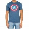 Trevco Captain America Distressed Shield Light T-shirt