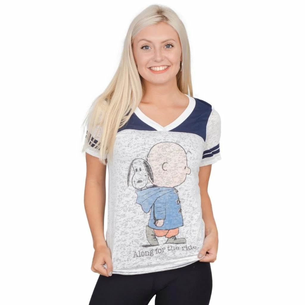 Junk Food Charlie Brown And Snoopy Along For The Ride T-shirt Other 4 Junk Food Charlie Brown And Snoopy Along For The Ride T-shirt Other