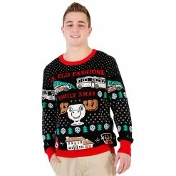 Ripple Junction Christmas Vacation Old Fashioned Xmas Ugly Sweater Sweaters & Sweatshirts