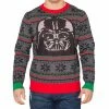Mighty Fine Sweaters & Sweatshirts Darth Vader Mask Ugly Christmas Sweater