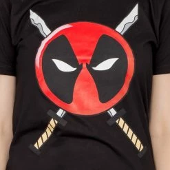 Mighty Fine Deadpool Icon Logo And Swords T-shirt