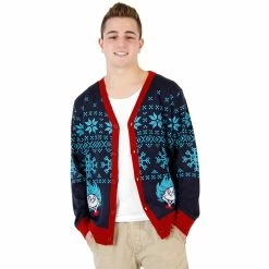 Mighty Fine Sweaters & Sweatshirts Things 1 & 2 Ugly Christmas Sweater Cardigan