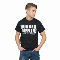 T-Line Dunder Mifflin INC Paper Company Logo T-shirt