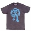Ames Bros Man-Bot Vintage Graphic Adult Charcoal T-shirt Shirts / Tops